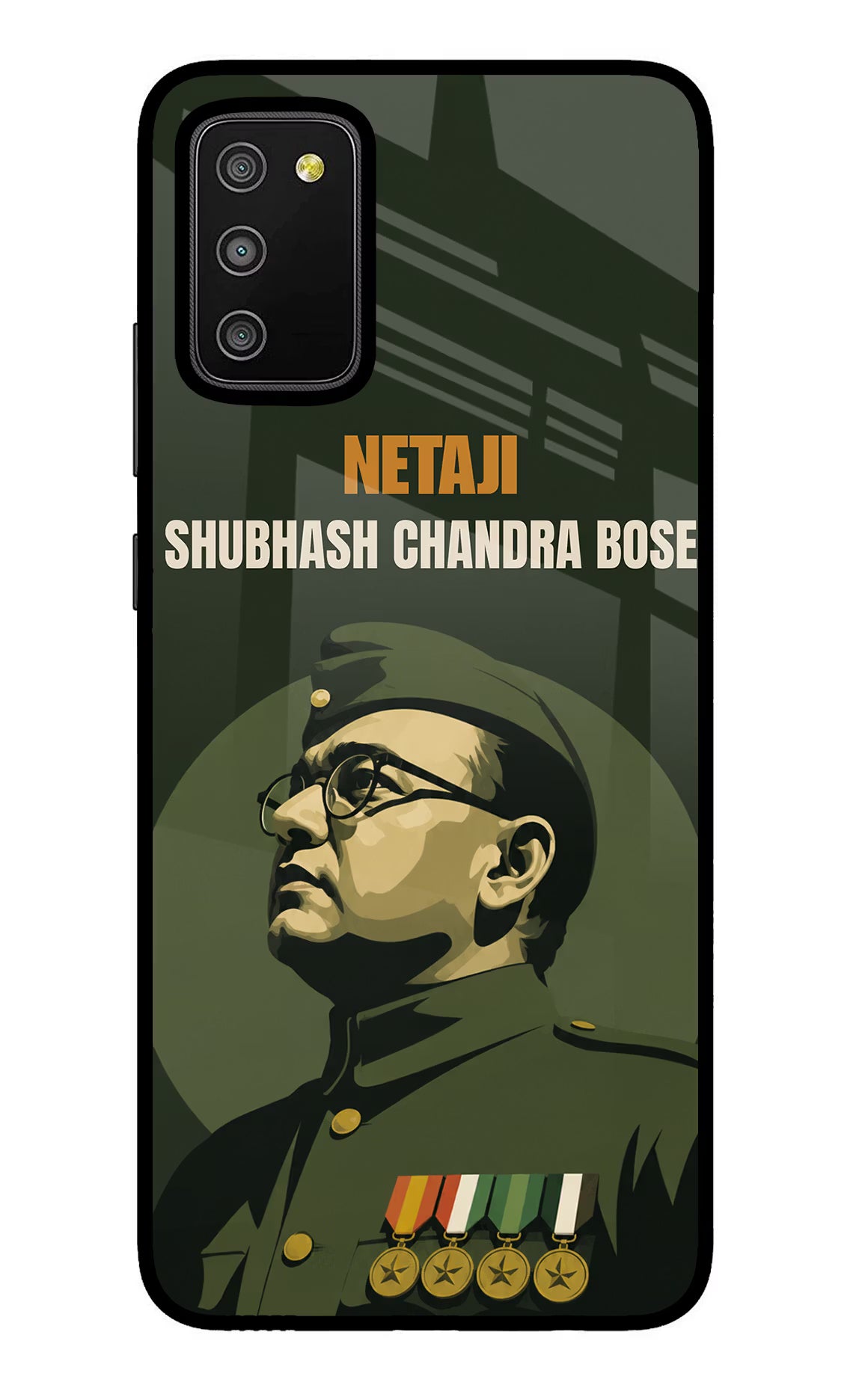 Netaji Legacy Samsung M02s Glass Case