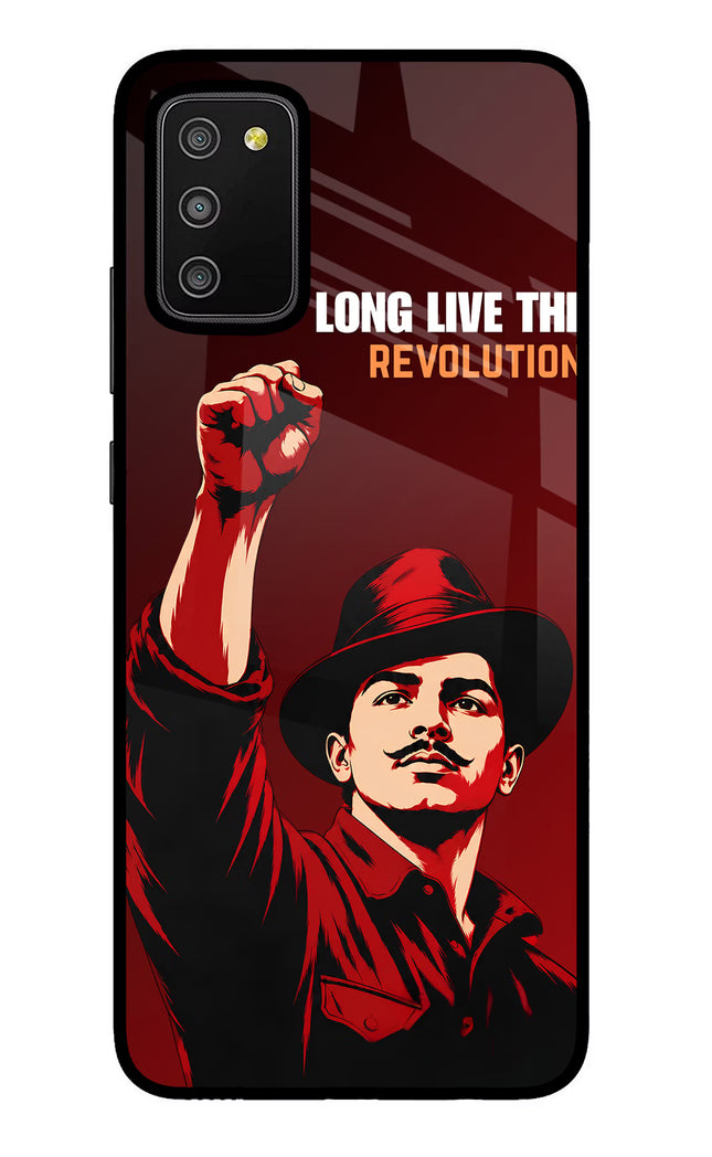 Bhagat Singh Revolution Samsung M02s Glass Case