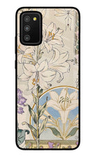 White Lily Samsung M02s Glass Case