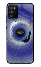 Dark Koi Samsung M02s Glass Case