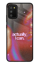 Pink Aura Samsung M02s Glass Case