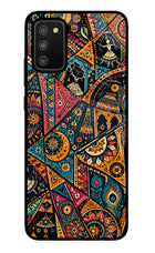 Folk Print Samsung M02s Glass Case