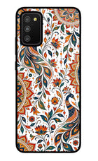 White Mayura Samsung M02s Glass Case