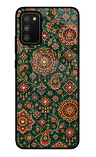Green Pataka Samsung M02s Glass Case