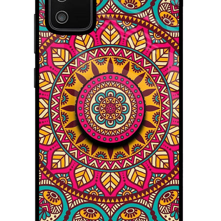 Mandala Samsung M02s Pop Case by Casekaro