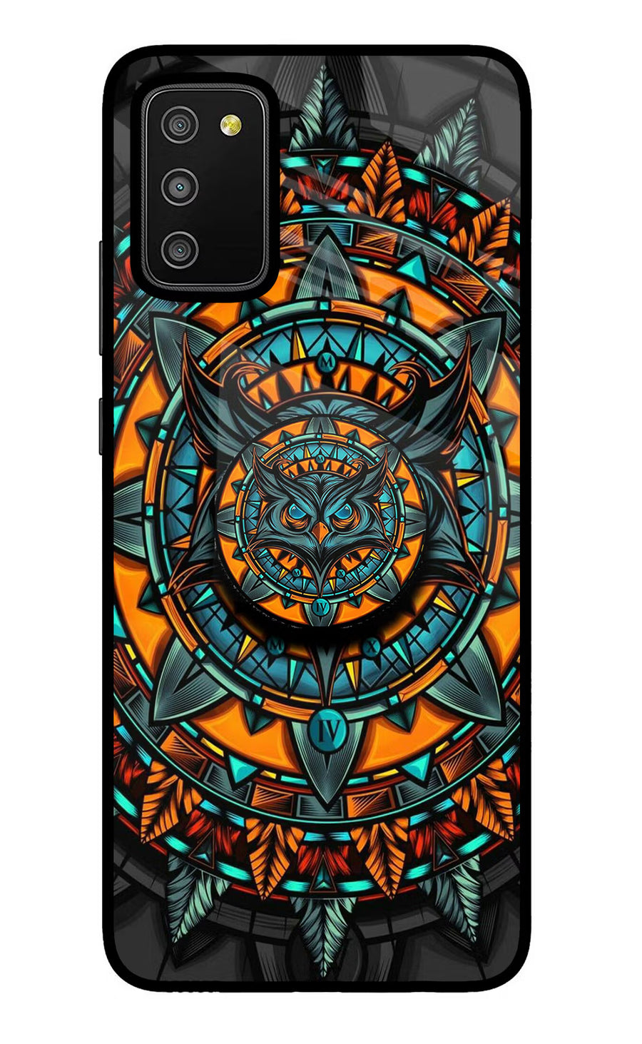 Angry Owl Samsung M02s Pop Case, Glass case