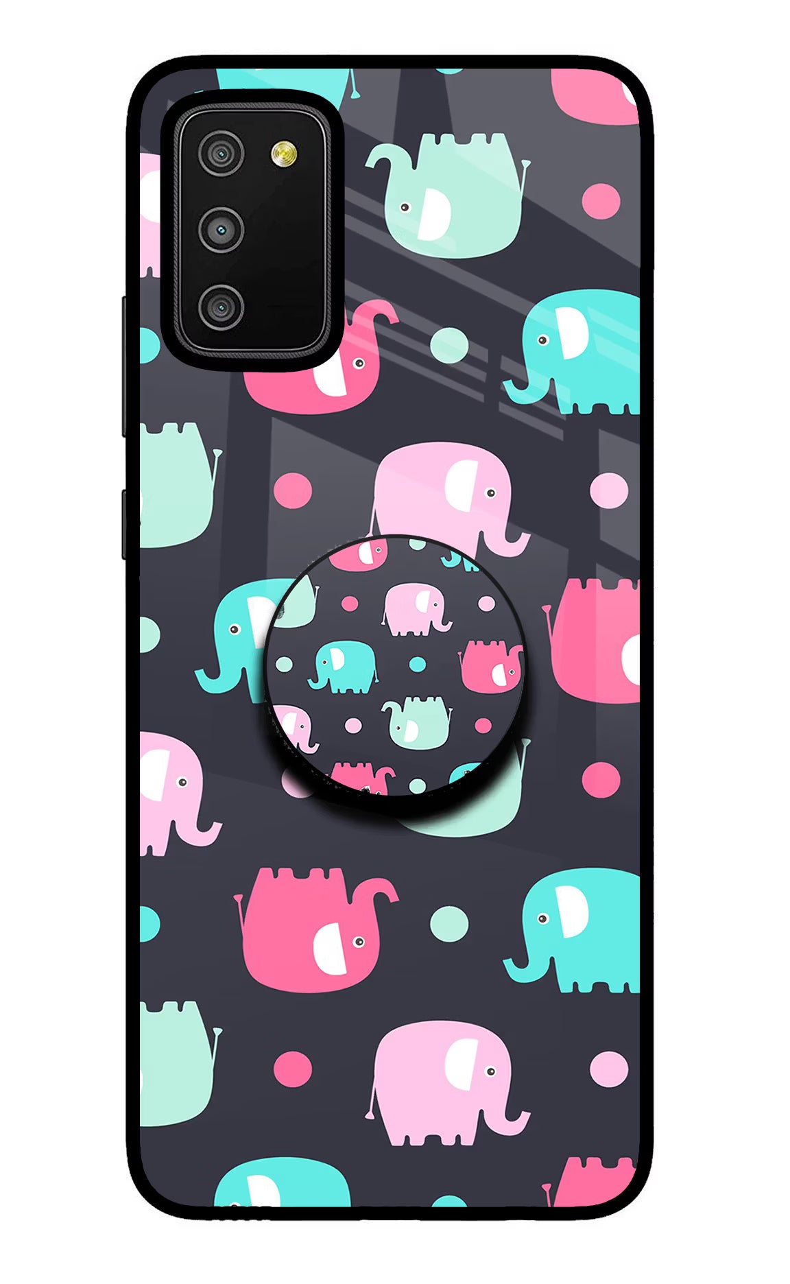 Baby Elephants Samsung M02s Pop Case by Casekaro