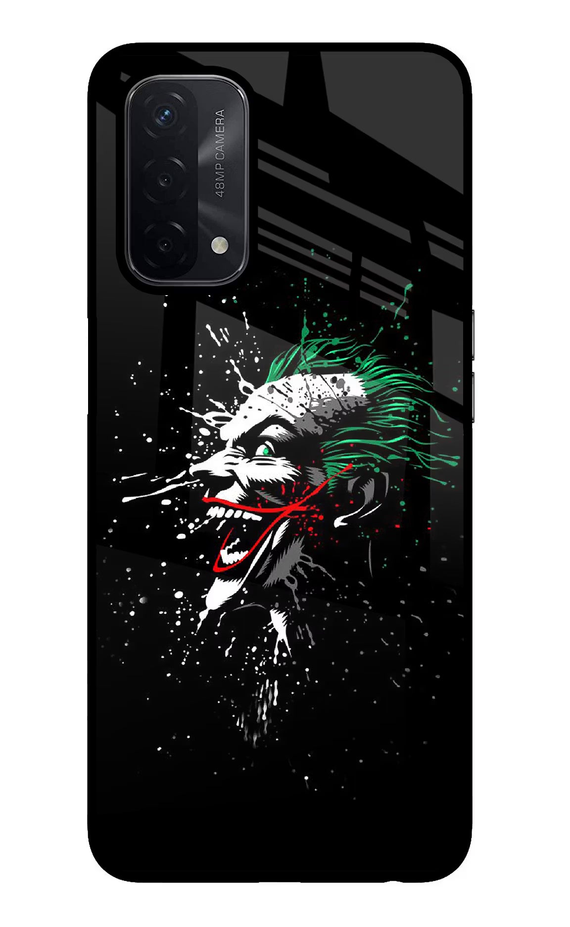 Joker Oppo A74 5G Glass Case Back Cover by Casekaro