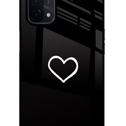 Heart Oppo A74 5G Glass Case