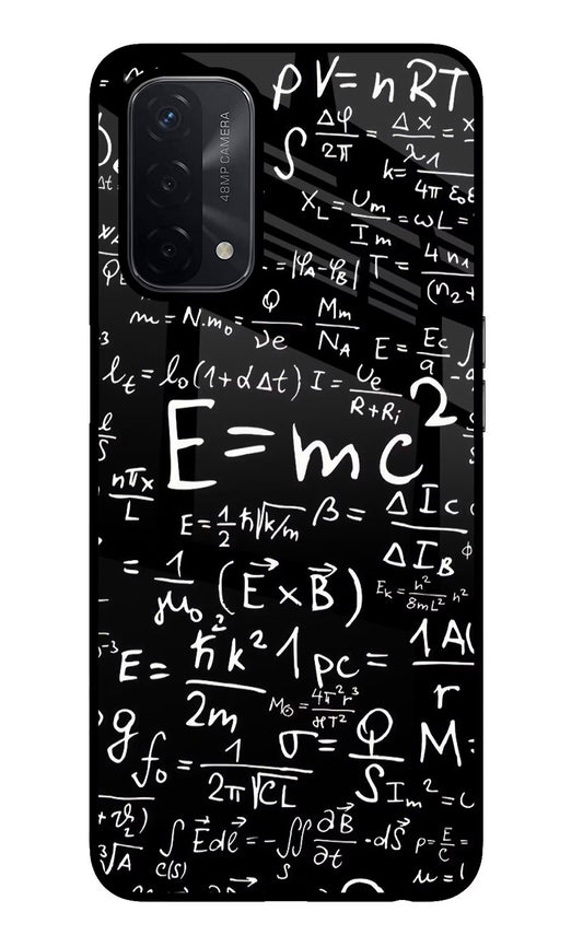 Physics Formula Oppo A74 5G Glass Case