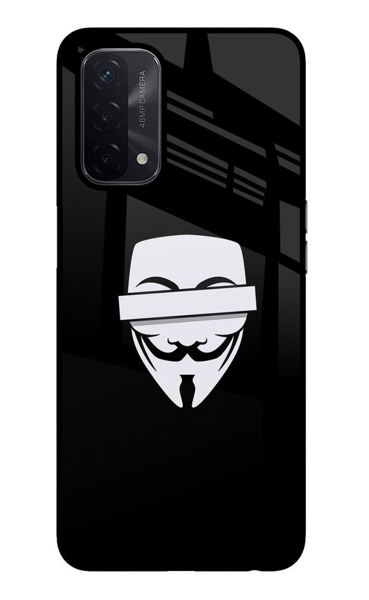 Anonymous Face Oppo A74 5G Glass Case