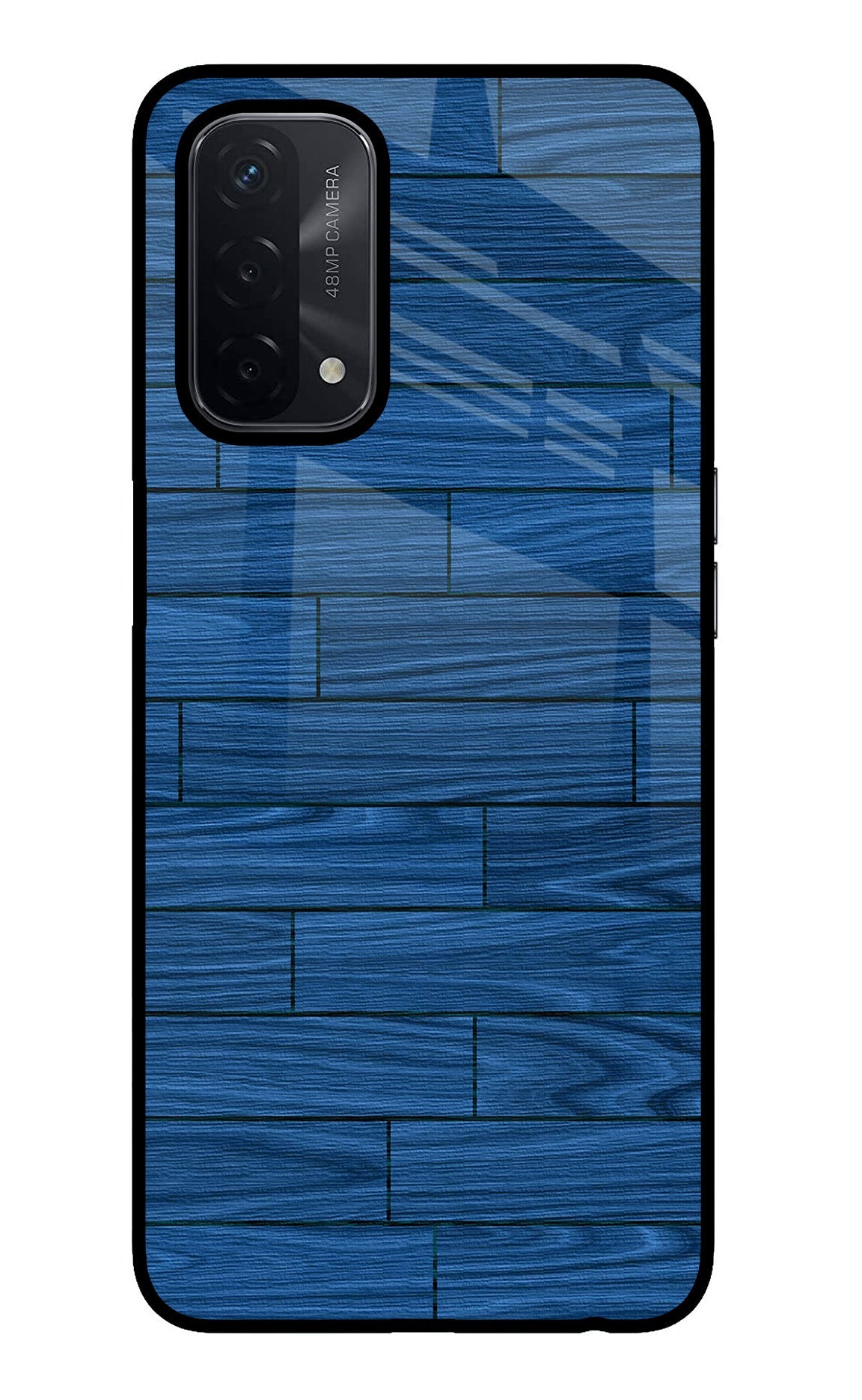 Wooden Texture Oppo A74 5G Glass Case