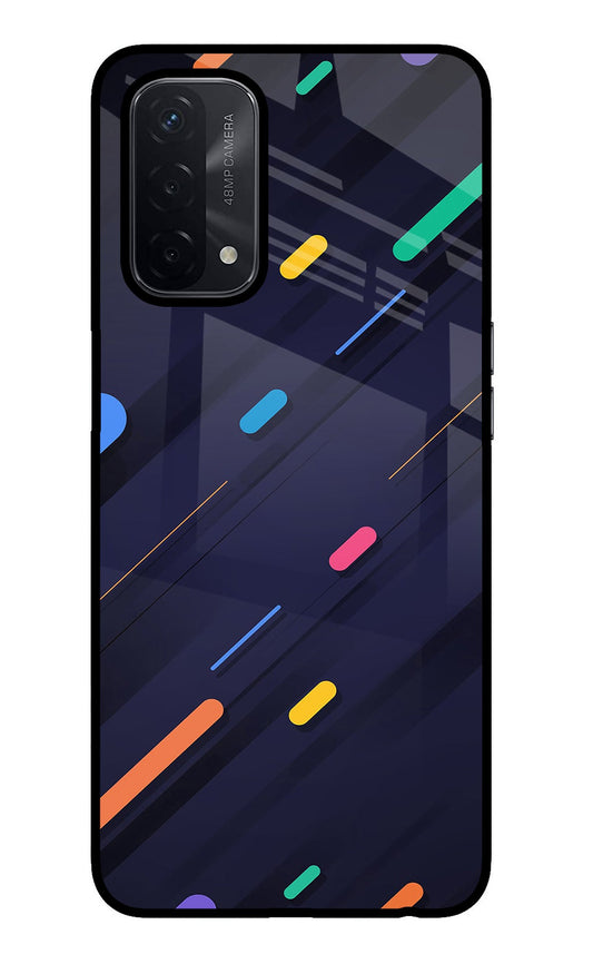 Abstract Design Oppo A74 5G Glass Case