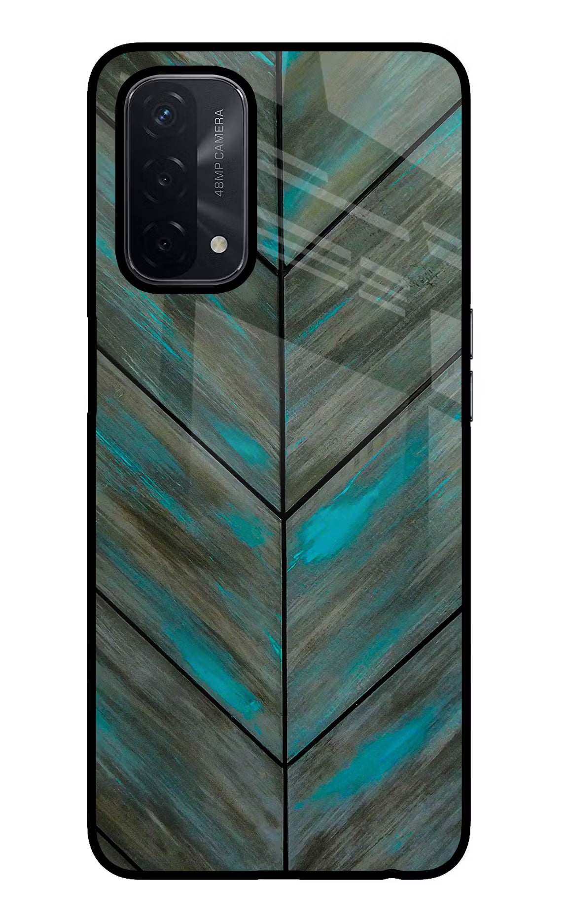 Pattern Oppo A74 5G Glass Case Back Cover by Casekaro
