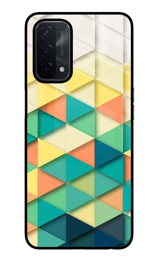 Abstract Oppo A74 5G Glass Case