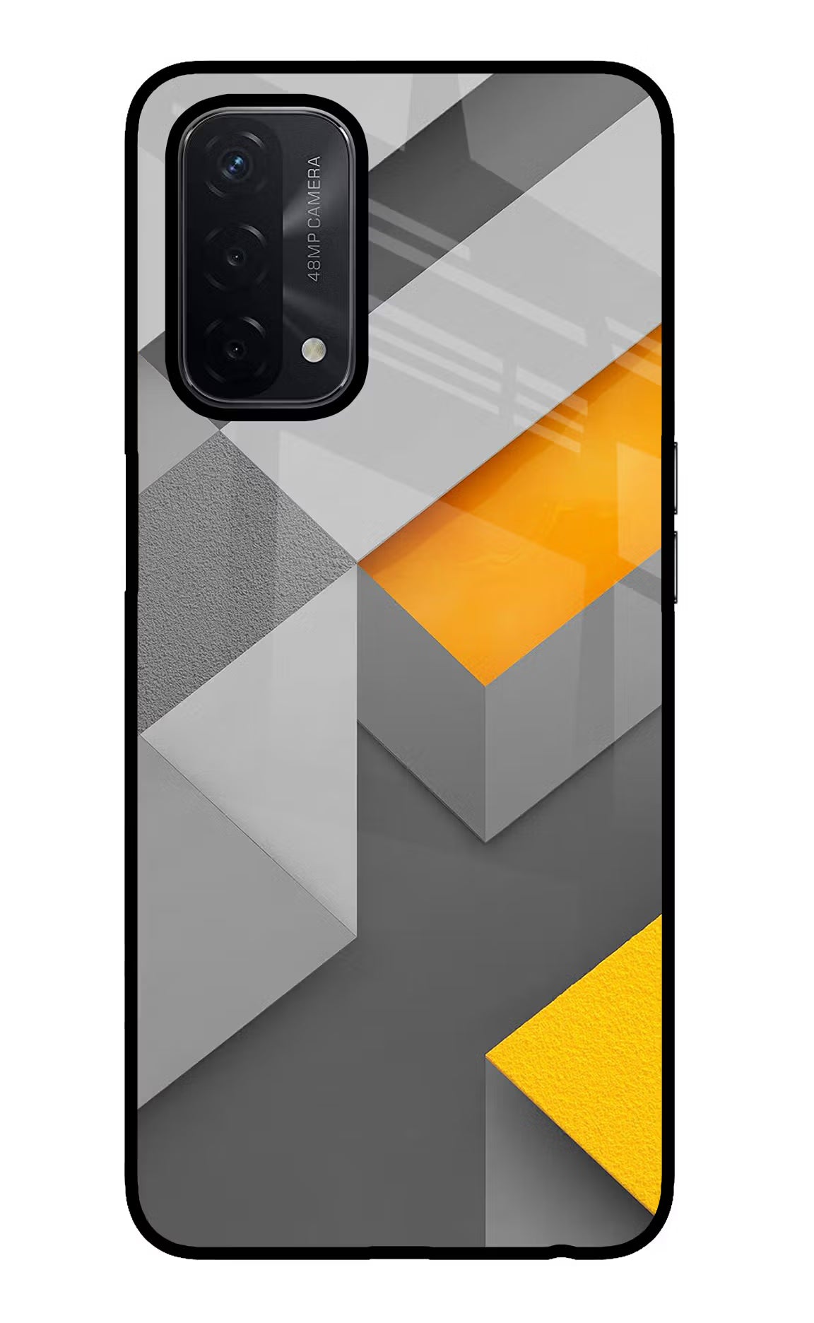 Abstract Oppo A74 5G Glass Case Back Cover by Casekaro