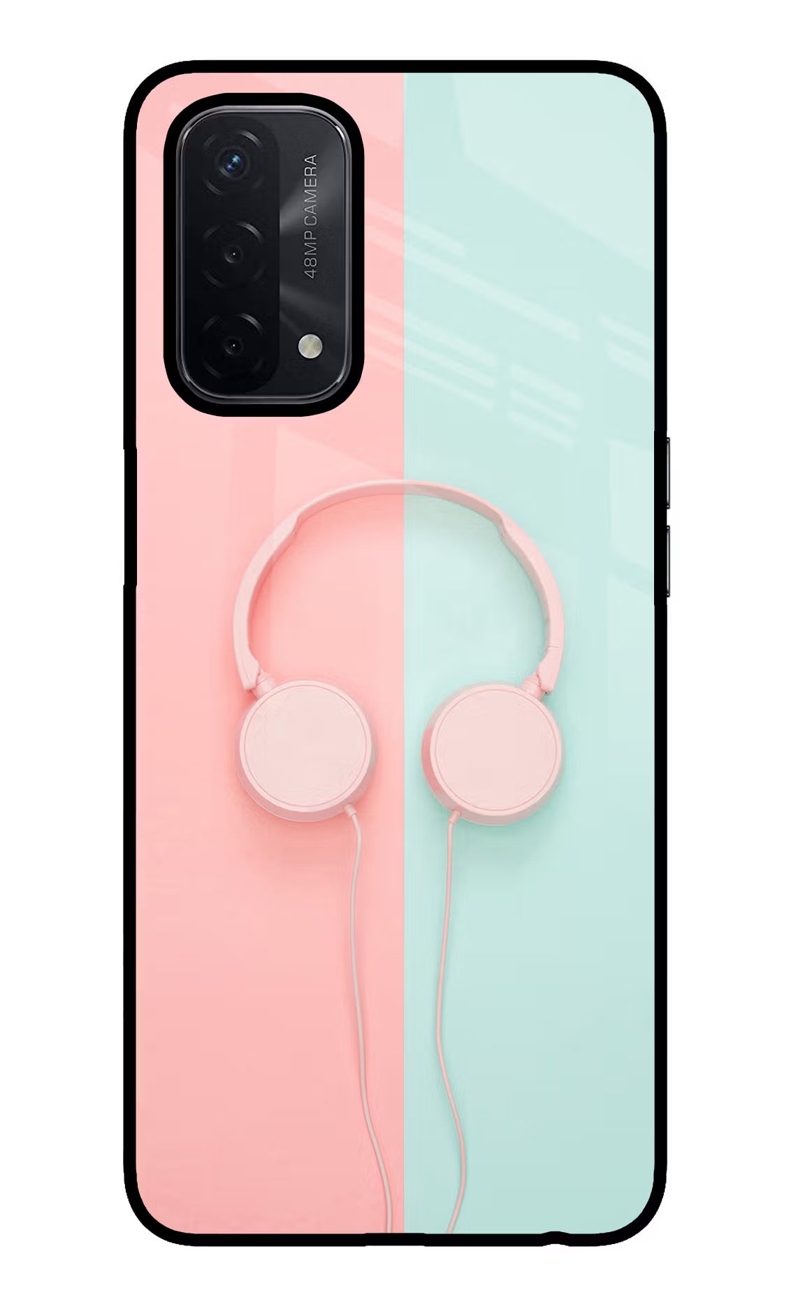 Music Lover Oppo A74 5G Glass Case Back Cover by Casekaro