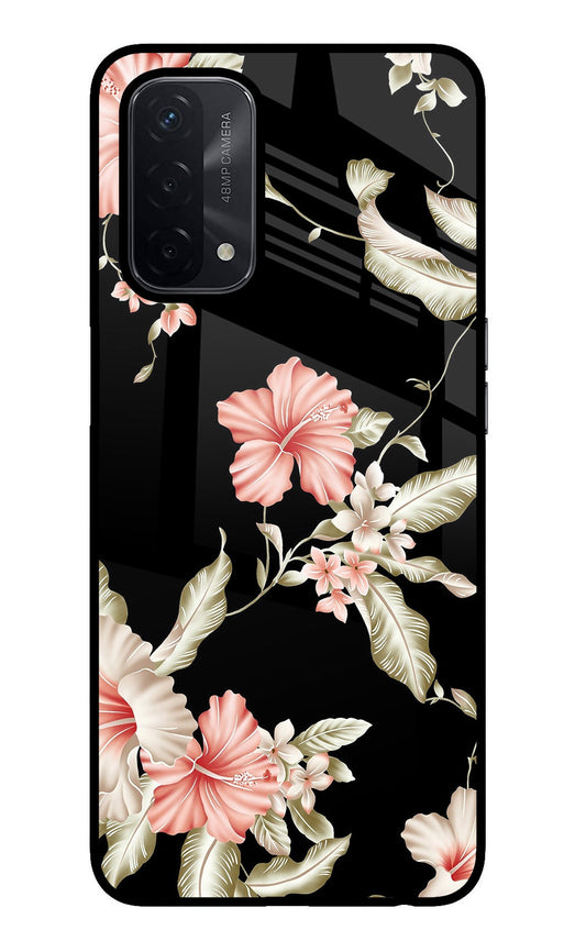 Flowers Oppo A74 5G Glass Case