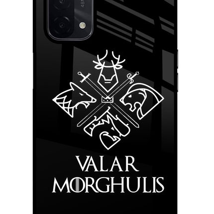 Valar Morghulis | Game Of Thrones Oppo A74 5G Glass Case Back Cover by Casekaro