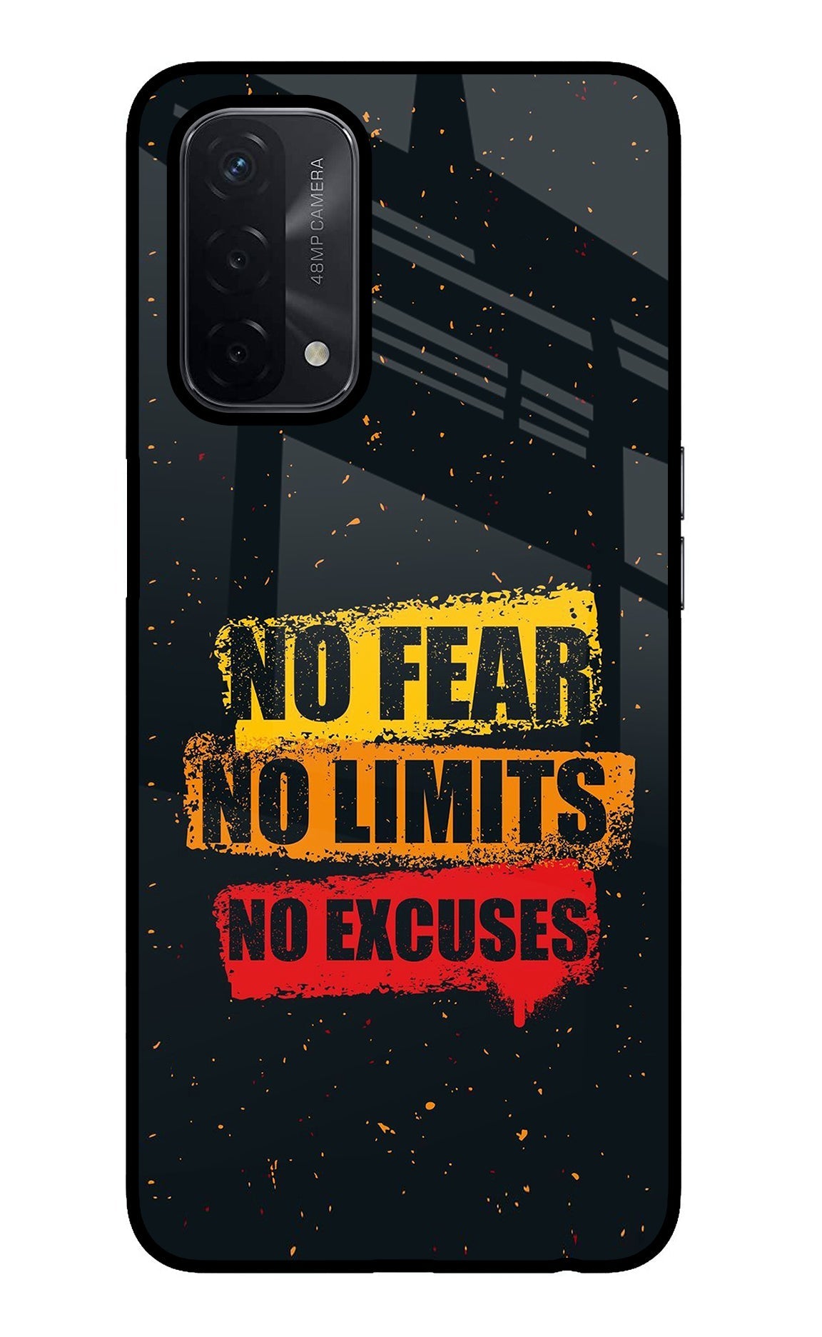 No Fear No Limits No Excuse Oppo A74 5G Back Cover