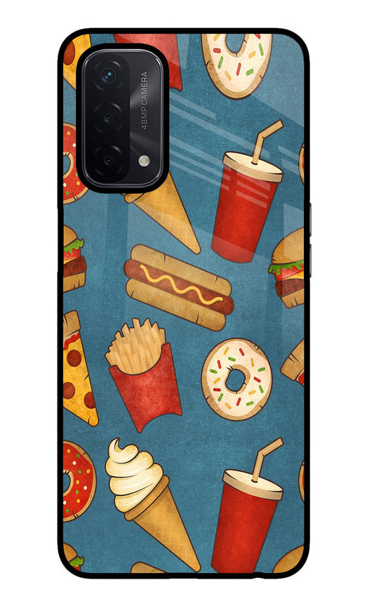 Foodie Oppo A74 5G Glass Case