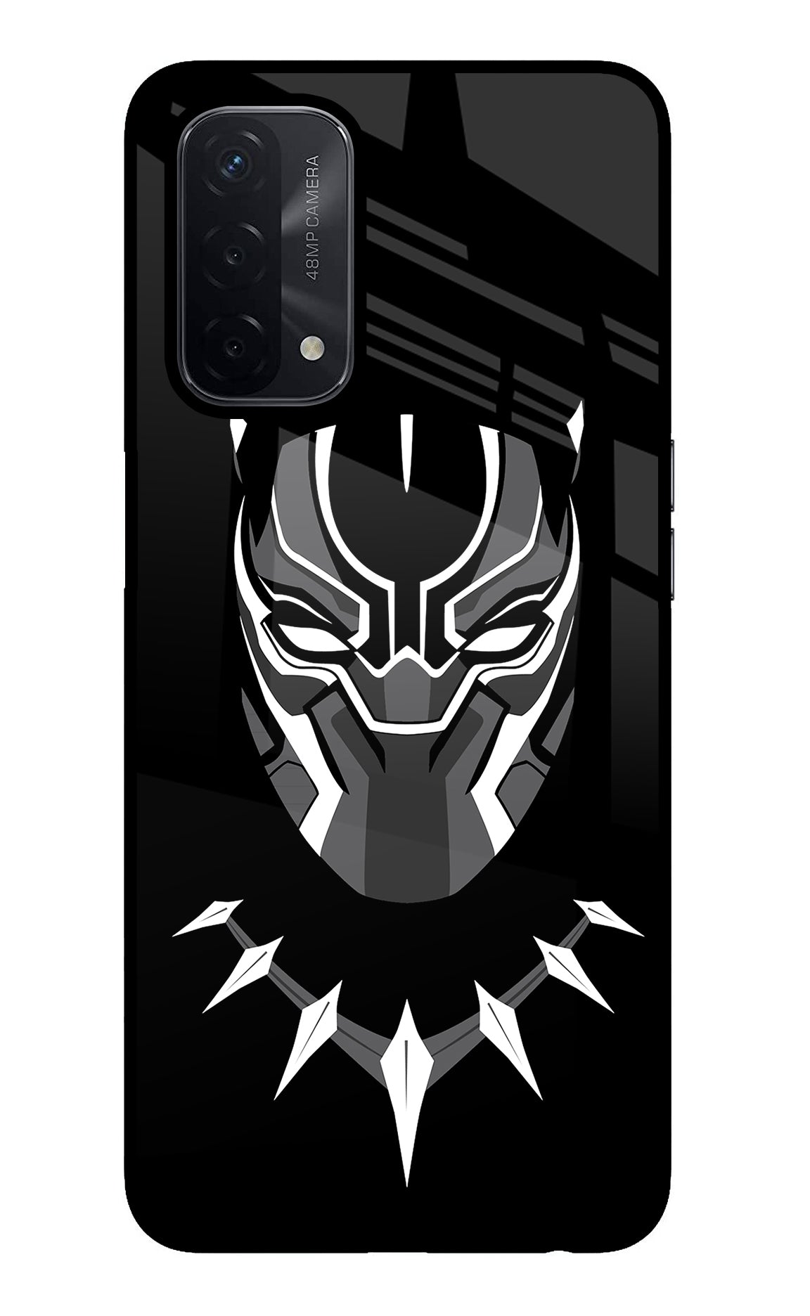 Black Panther Oppo A74 5G Glass Case