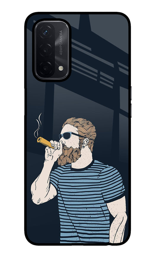 Smoking Oppo A74 5G Glass Case