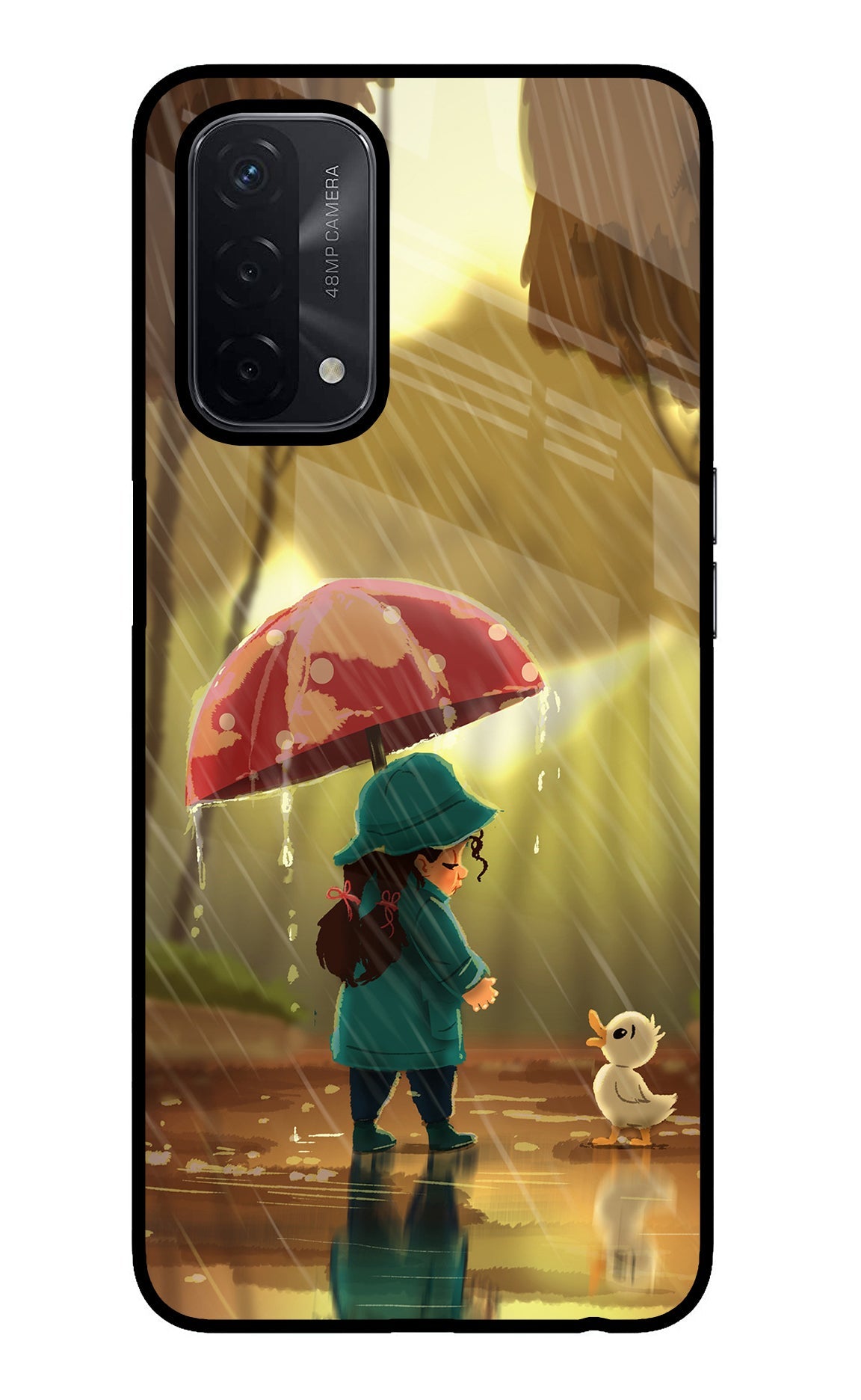 Rainy Day Oppo A74 5G Glass Case