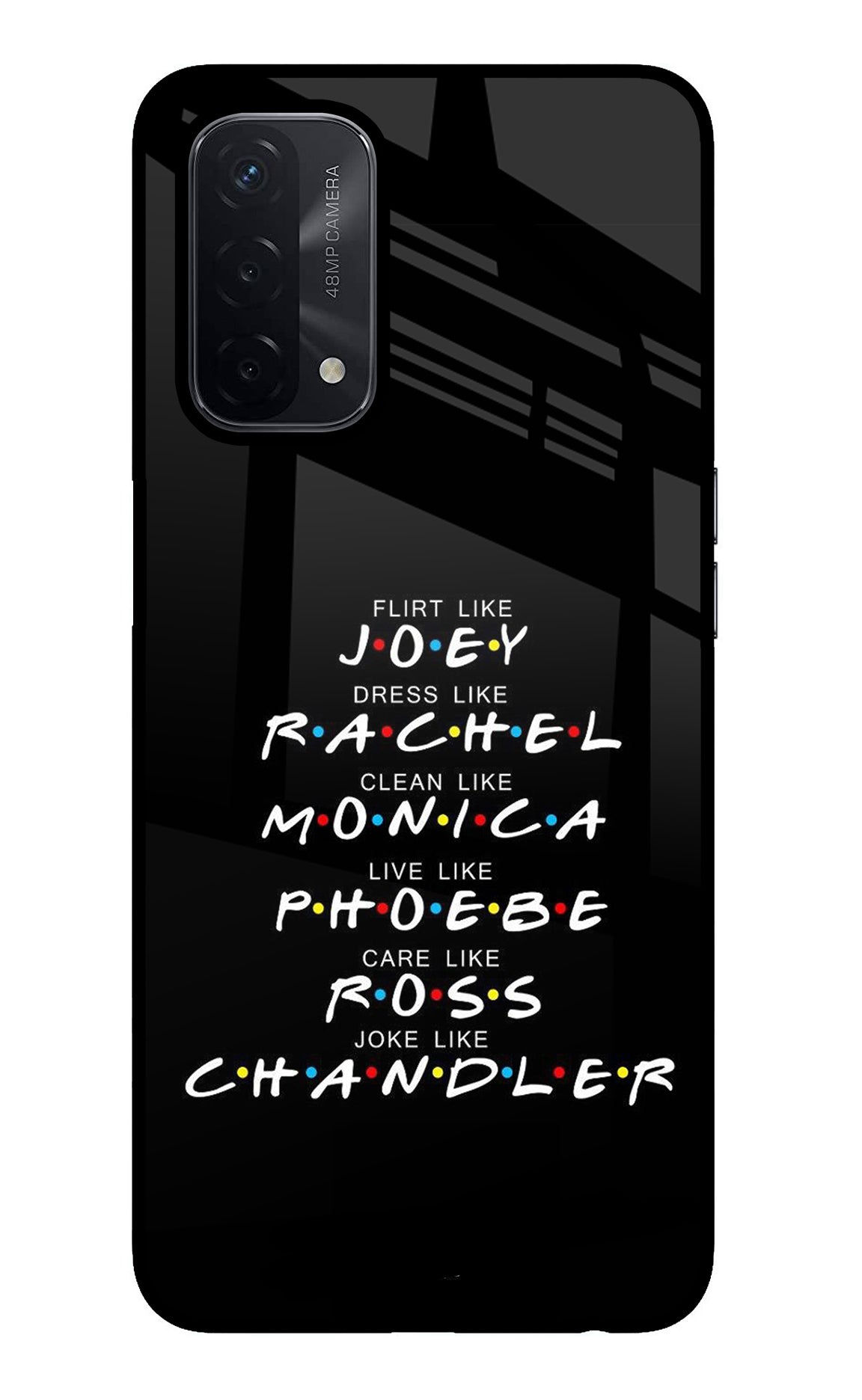 FRIENDS Character Oppo A74 5G Glass Case