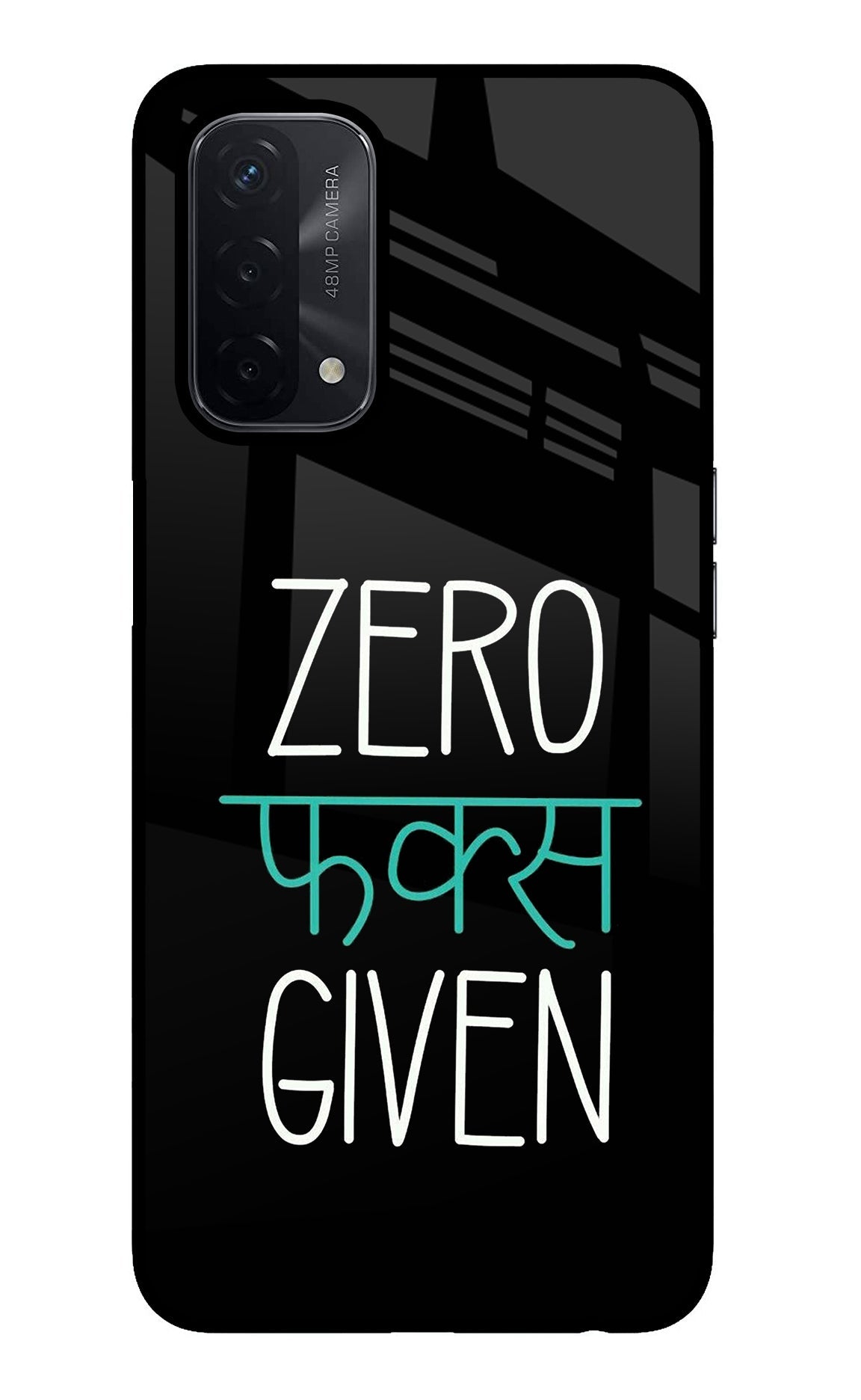 Zero Fucks Given Oppo A74 5G Back Cover