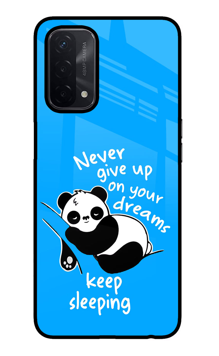 Keep Sleeping Oppo A74 5G Back Cover, Glass case