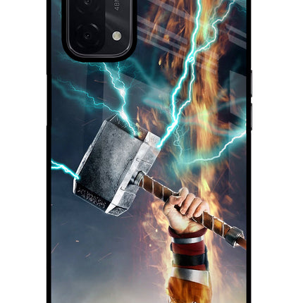 Thor Hammer Mjolnir Oppo A74 5G Glass Case