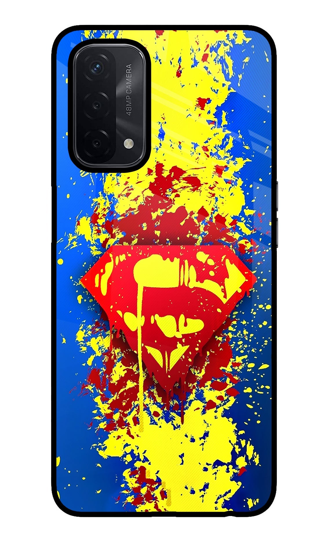 Superman logo Oppo A74 5G Glass Case