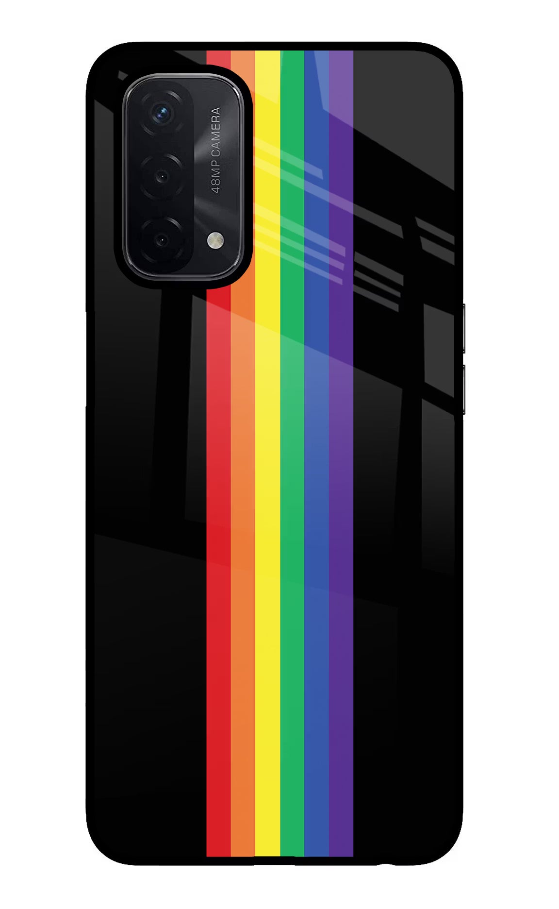 Pride Oppo A74 5G Glass Case Back Cover by Casekaro