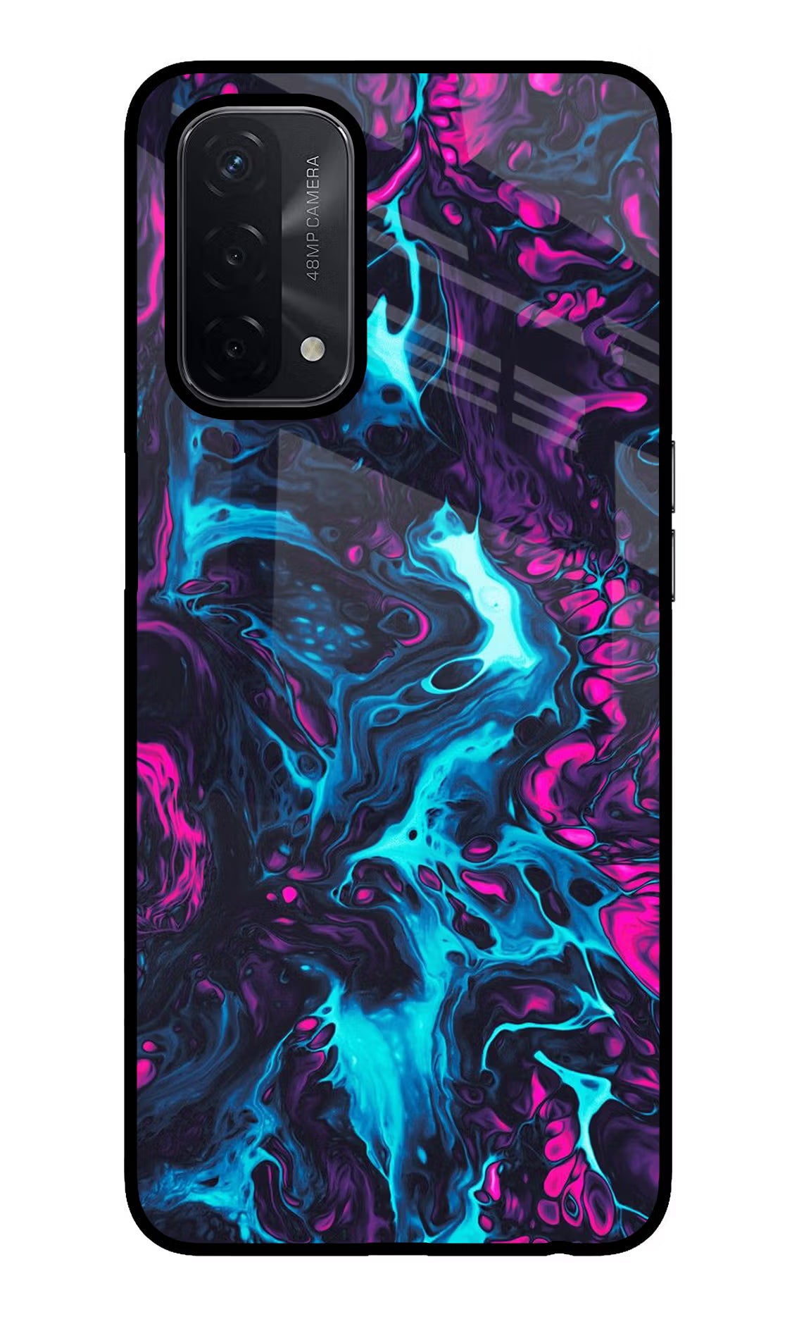 Abstract Oppo A74 5G Glass Case