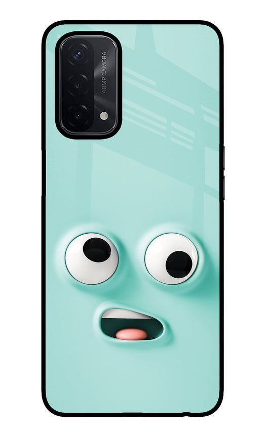 Funny Cartoon Oppo A74 5G Glass Case