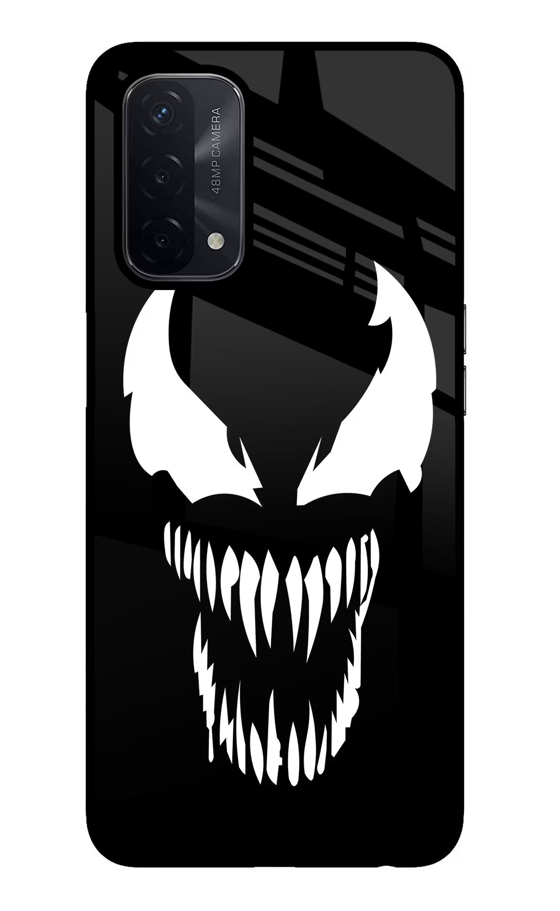 Venom Oppo A74 5G Glass Case Back Cover by Casekaro