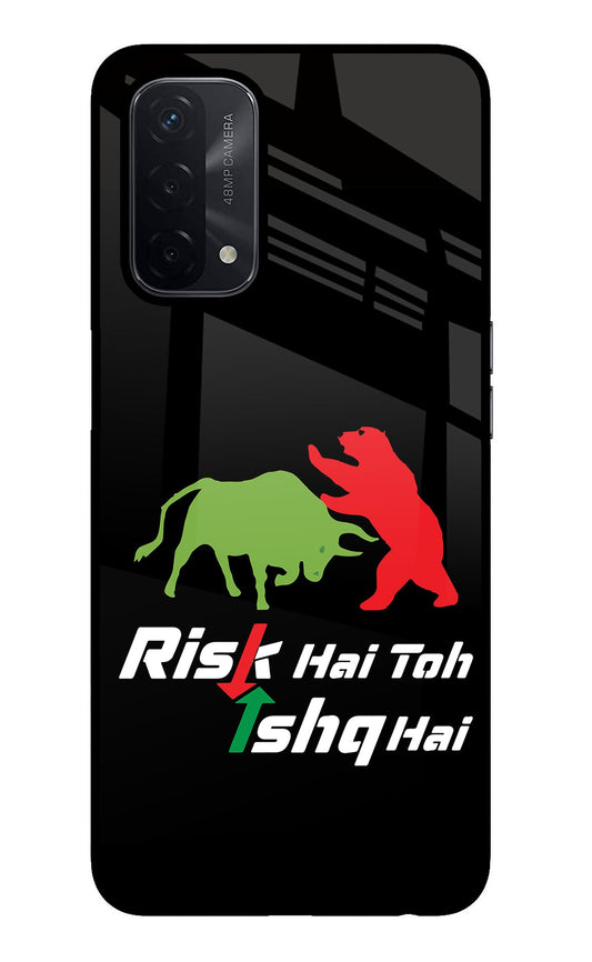 Risk Hai Toh Ishq Hai Oppo A74 5G Glass Case