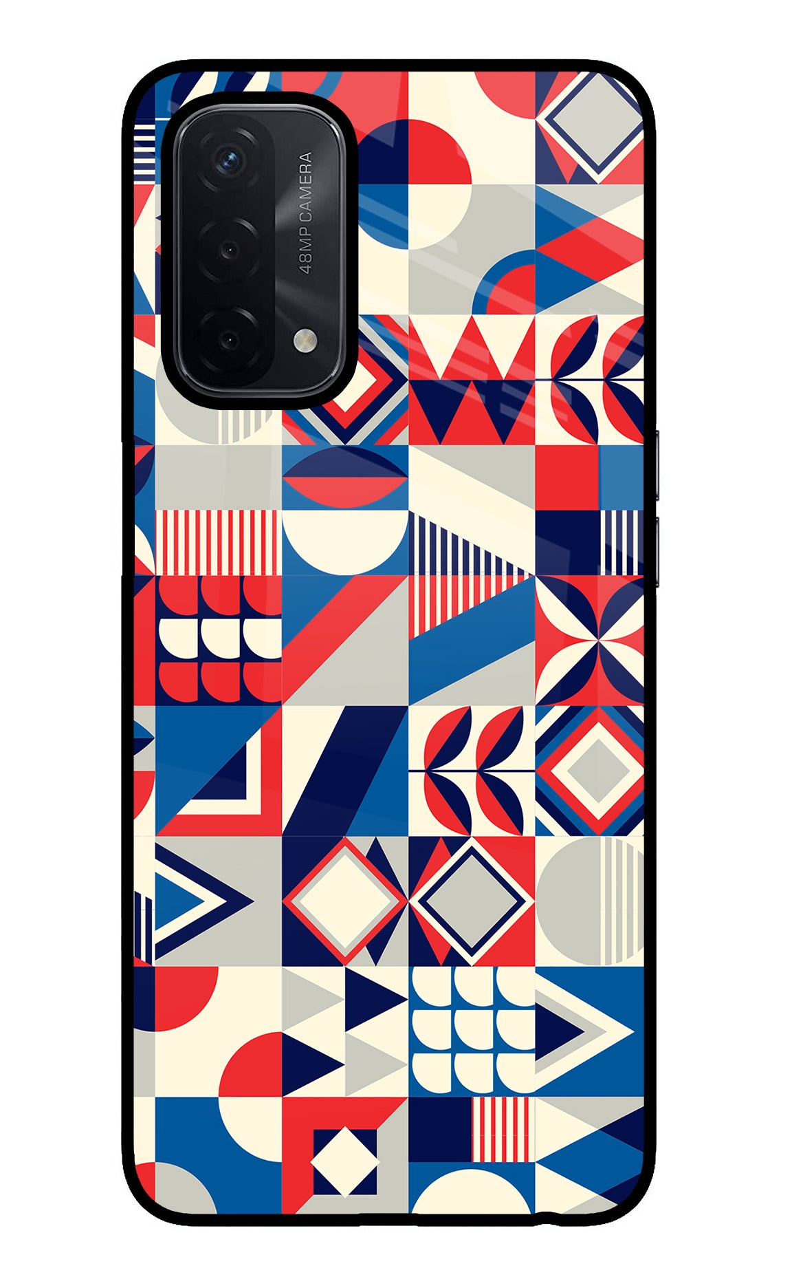 Colorful Pattern Oppo A74 5G Back Cover