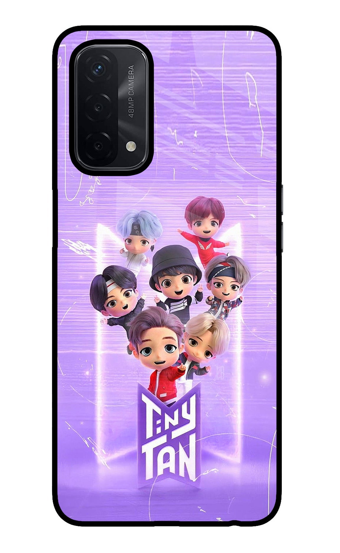 BTS Tiny Tan Oppo A74 5G Glass Case