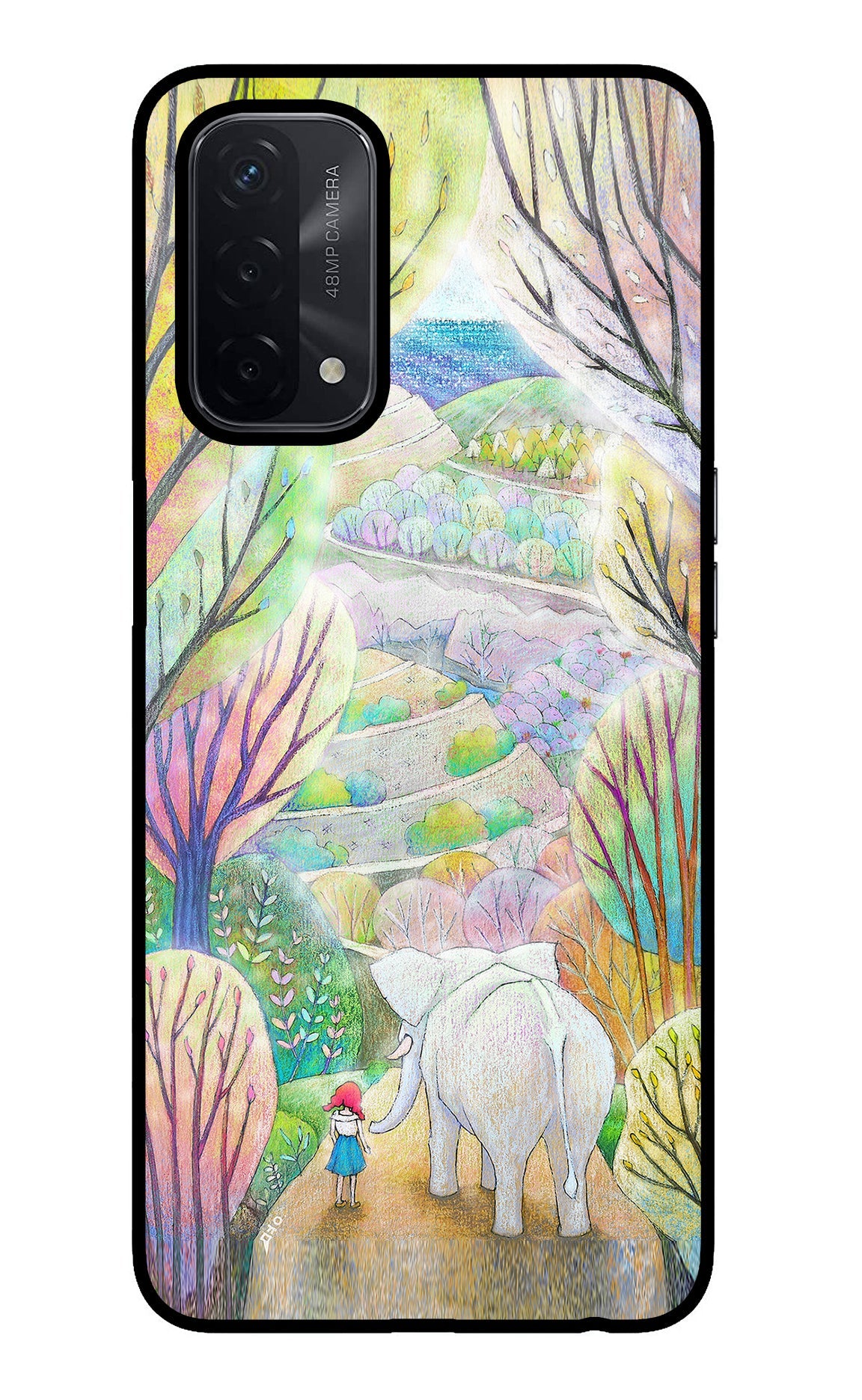 Nature Painting Oppo A74 5G Back Cover