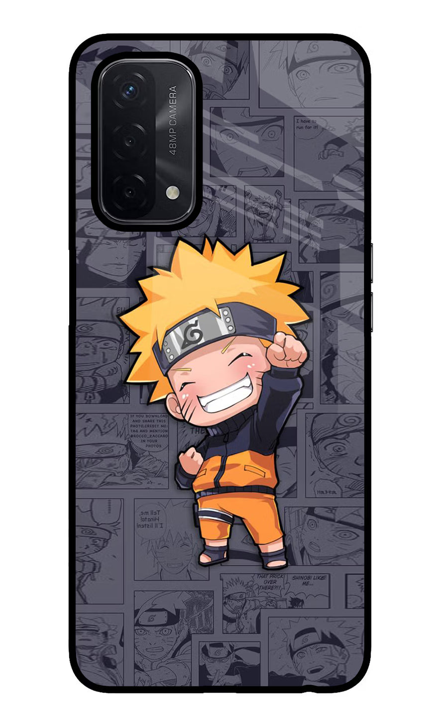 Chota Naruto Oppo A74 5G Back Cover, Glass case