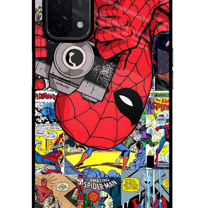 Spider Man Oppo A74 5G Glass Case