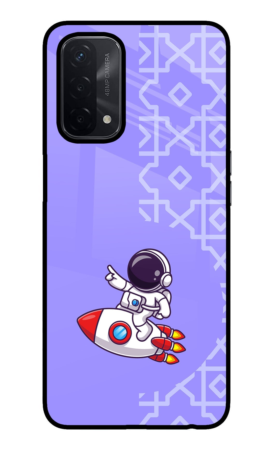 Cute Astronaut Oppo A74 5G Back Cover