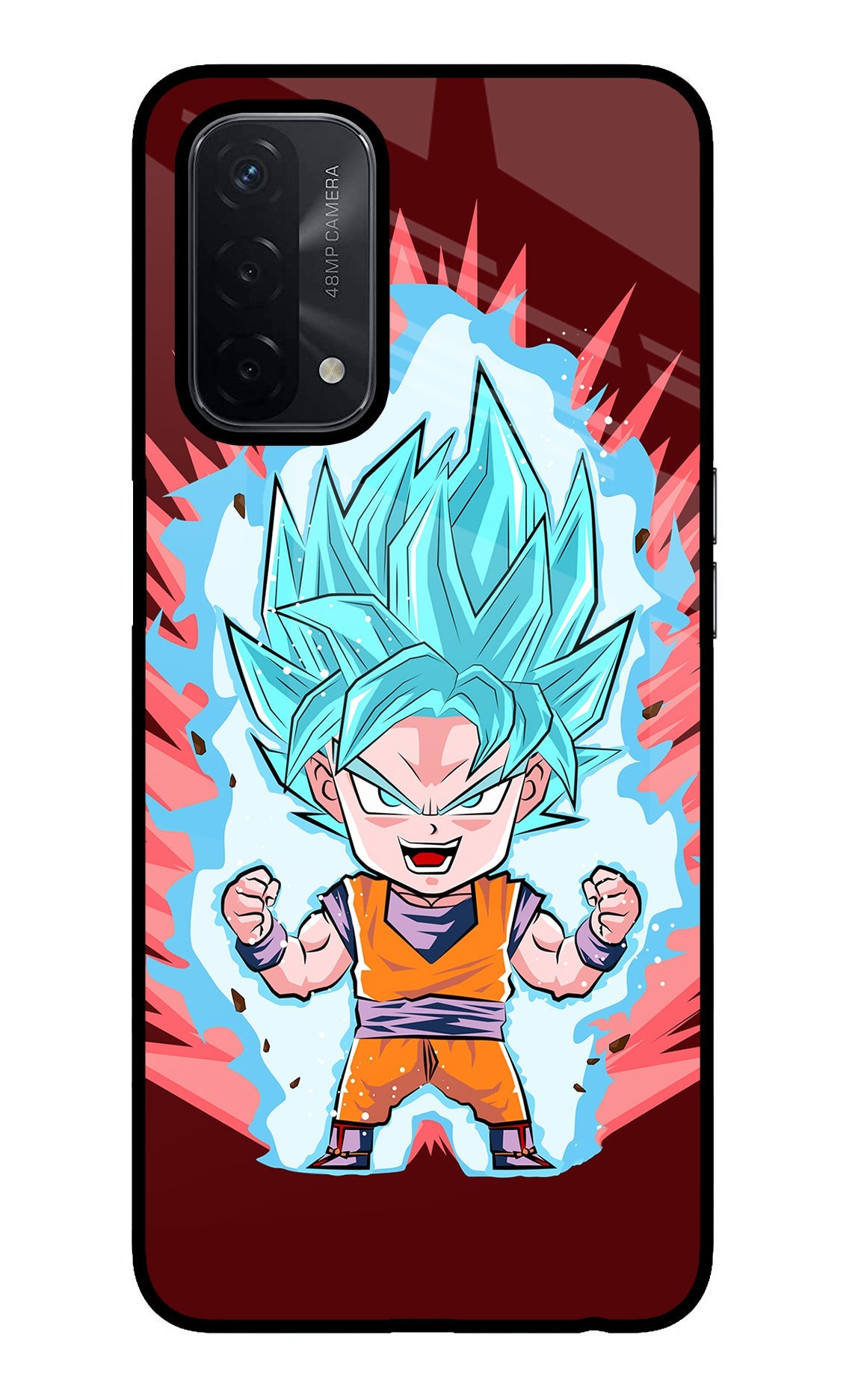 Goku Little Oppo A74 5G Glass Case