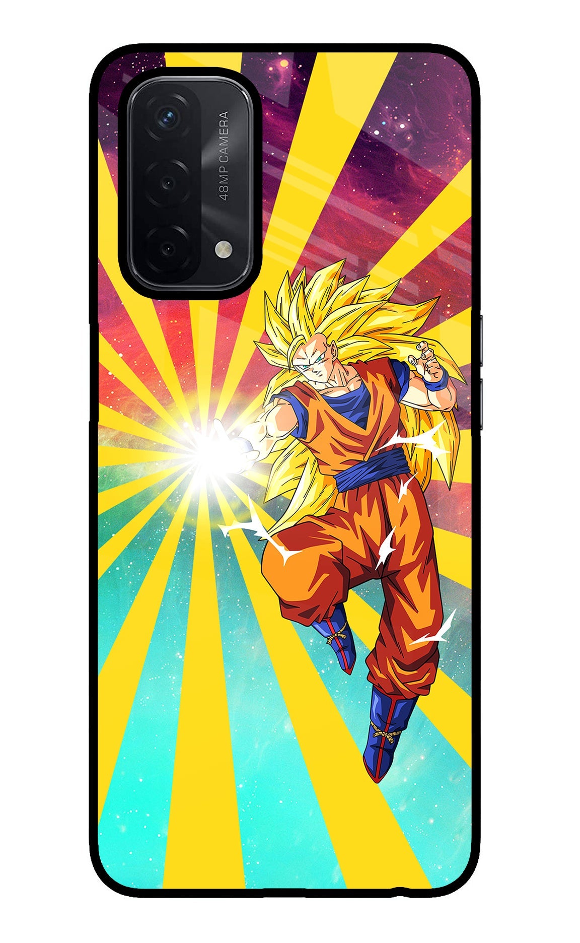 Goku Super Saiyan Oppo A74 5G Glass Case