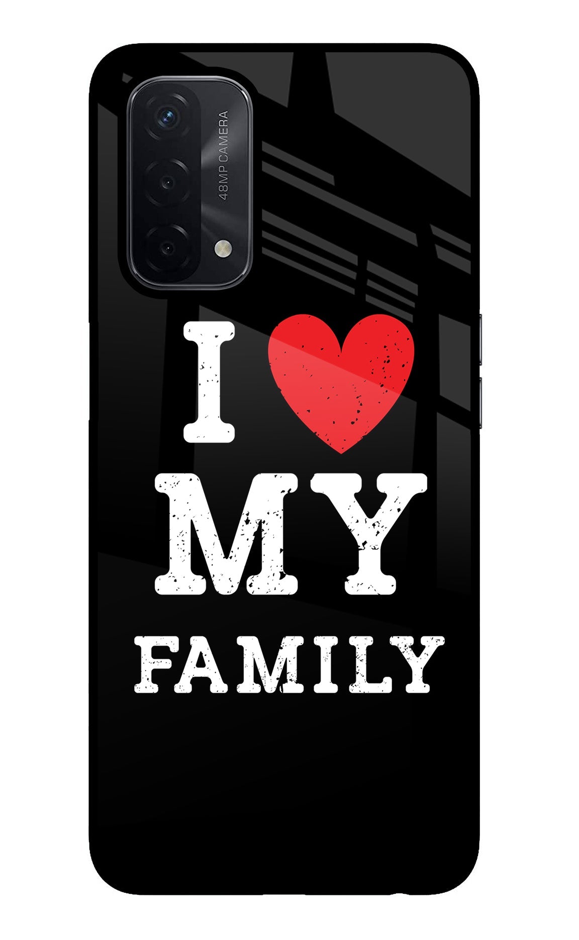 I Love My Family Oppo A74 5G Back Cover