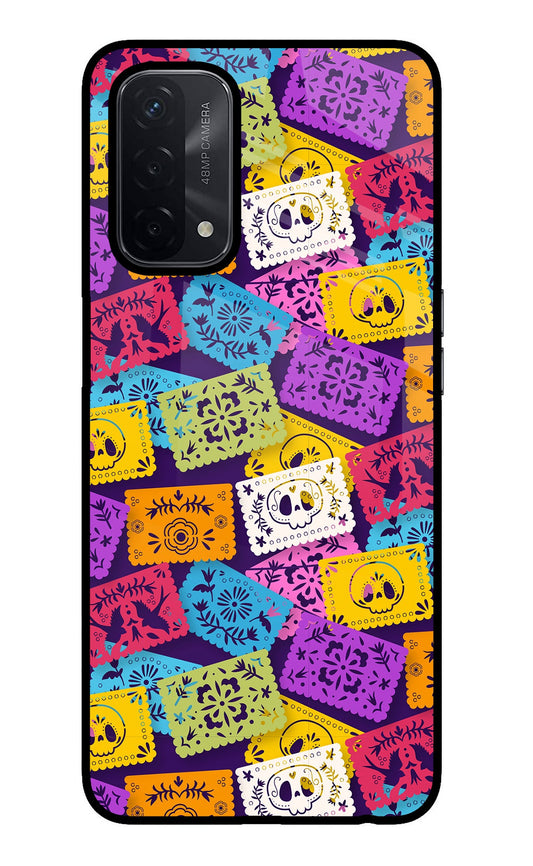 Mexican Pattern Oppo A74 5G Glass Case