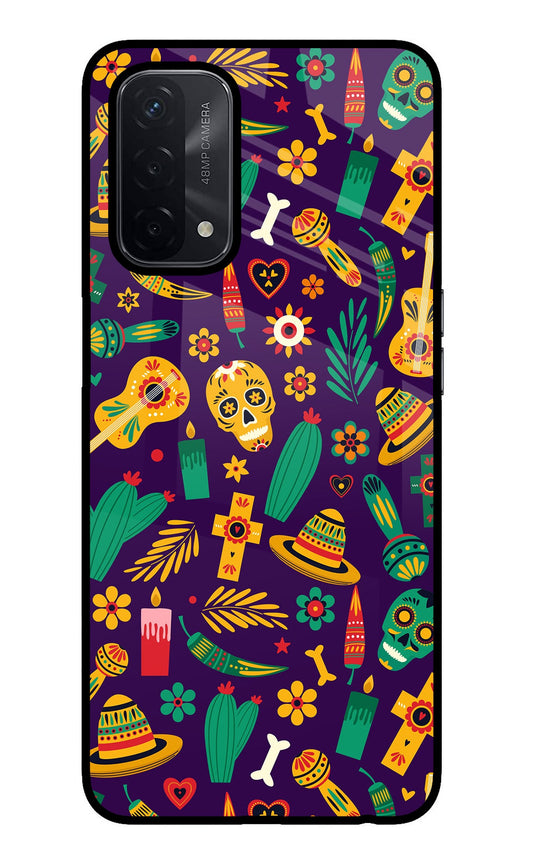 Mexican Artwork Oppo A74 5G Glass Case