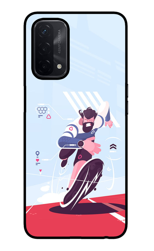 Run Pro Oppo A74 5G Glass Case